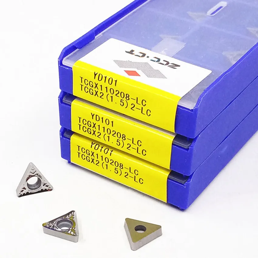 TCGX 110202 -LC YD101/TCGX 110204 110208 YBG202 TCGX11 ZCC.CT Твердосплавные вставки с ЧПУ для алюминия