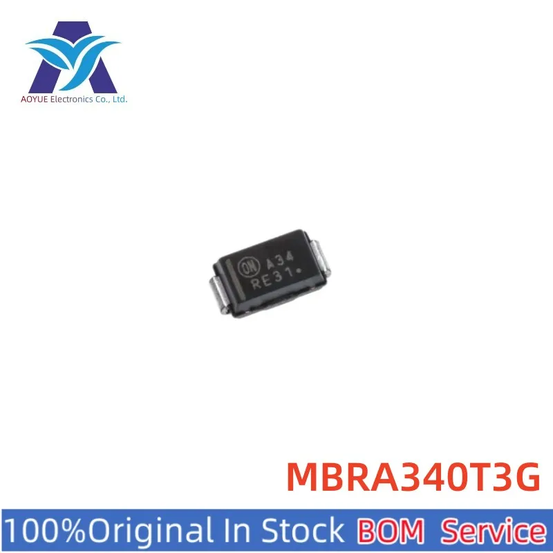 Новые оригинальные запасные электронные компоненты IC MBRA340T3G MBRA340 диод Шоттки SMA на IC MCU одностопочный сервис