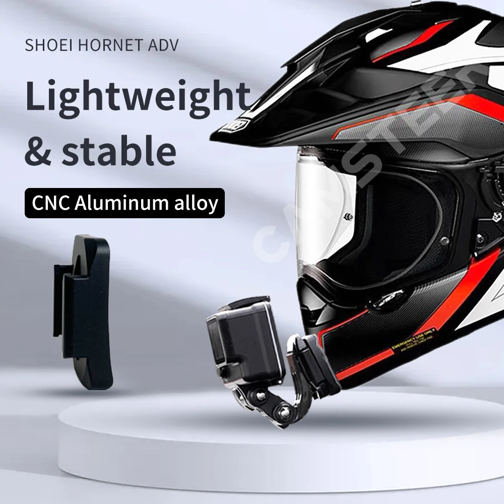 Shoei Hornet Adv Customized CNC Aluminium Helmet Chin Mount for GoPro Max11 10 9 Insta360 One x3 X2 Rs DJI Camera Accessories images - 6