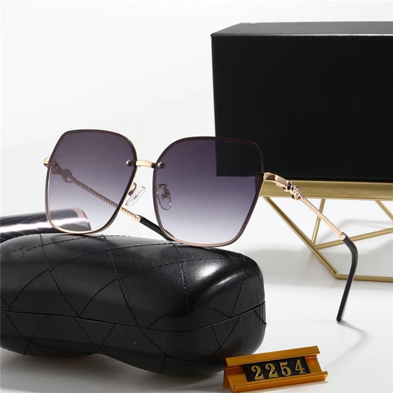 

Brand Sunglass Classic Vintage men Sun glasses new women's gradual fashion sunglasses ocean lens trend metal sunglasses 2254