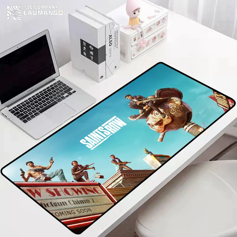 

Mousepad Gamer Saints Row Kawaii Mouse Pad Gaming Laptop Computer Accessories Non-slip Mat Mausepad Deskmat Mats Keyboard Pc Xxl