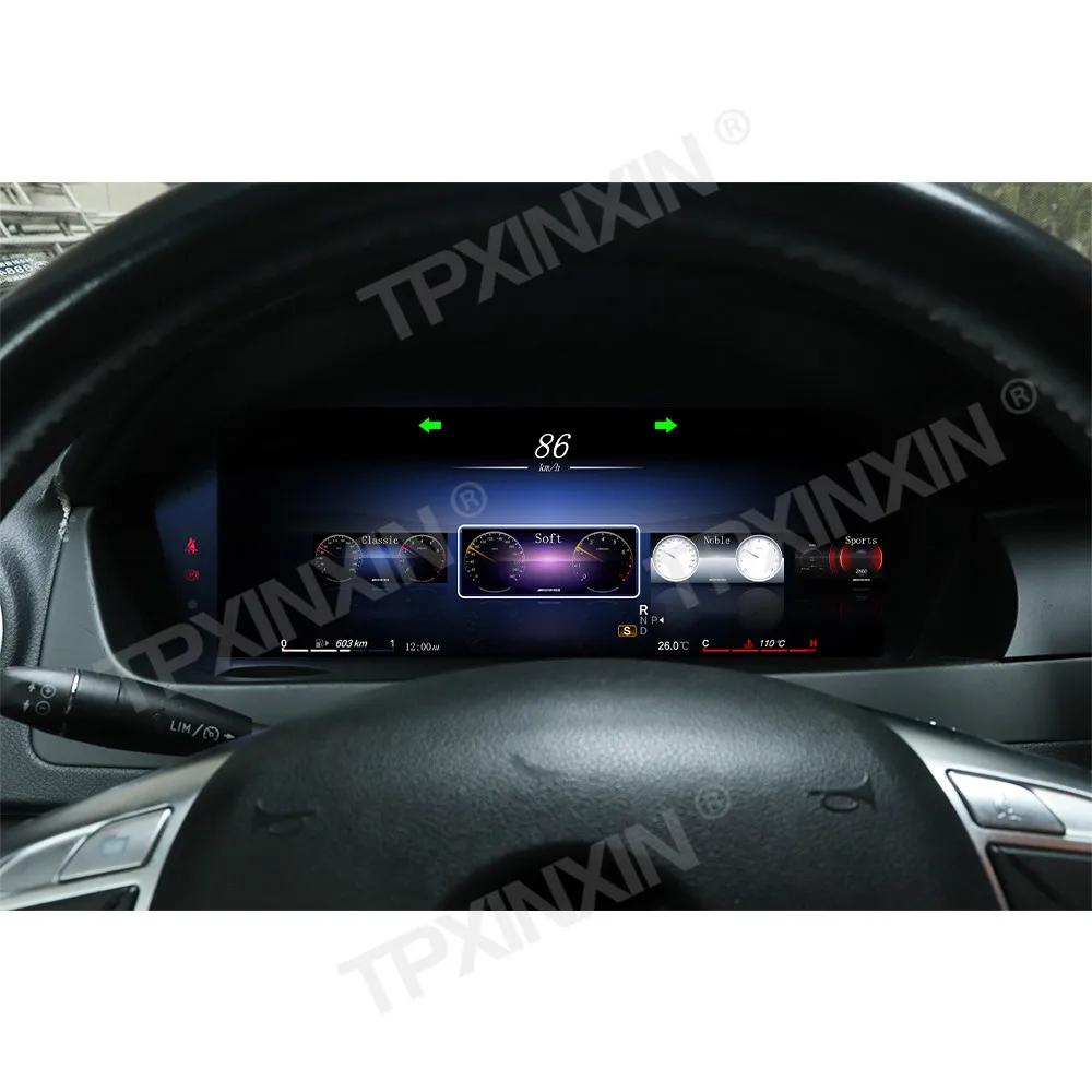 Цифровой блок приборной панели с ЖК-дисплеем 12 3 дюйма для Mercedes Benz C Class W204 2011-2014 Ntg4.5