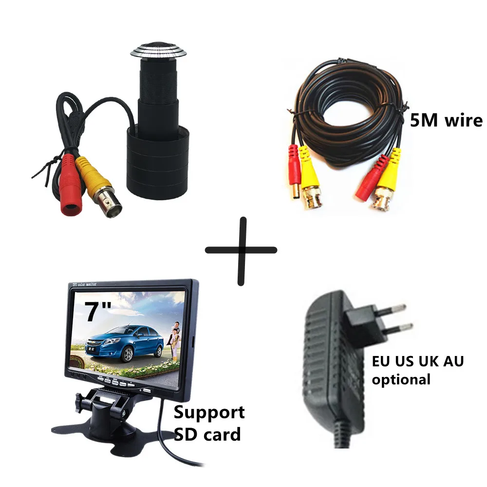 

HQCAM Проводная дверная камера 1080p мини