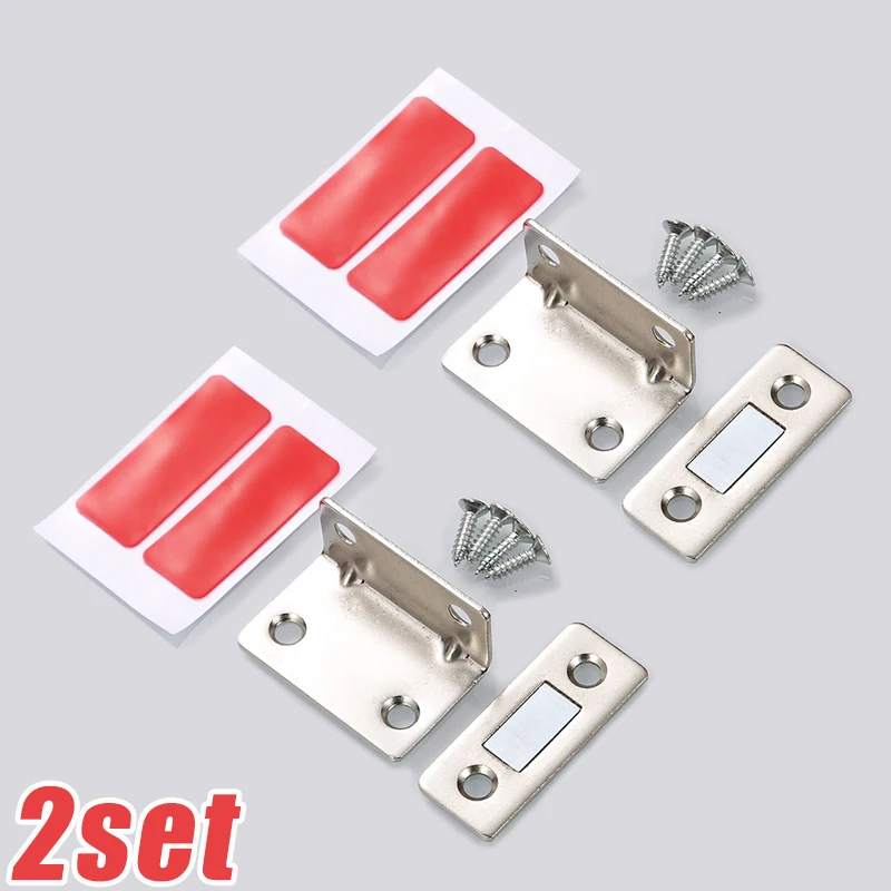 

L-образный ультратонкий дверной сильный магнит, фиксаторы для шкафа, пробка, невидимый клейкий магнитный замок для ящика для доводчика кухонного шкафа