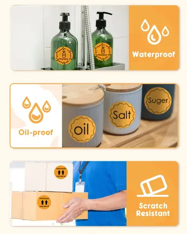 Термоэтикетки Phomemo круглые водонепроницаемые белые 50 мм 750 шт