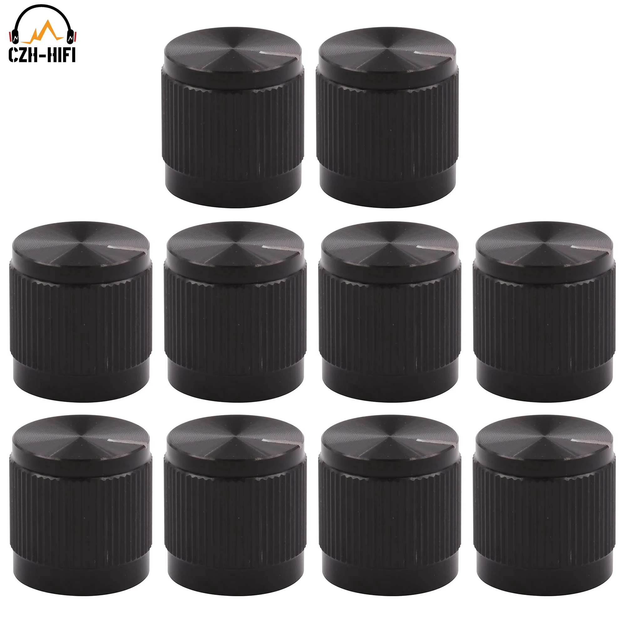 10 шт. 15x15 мм металлическая ручка-указатель крышка кнопка шляпа потенциометр