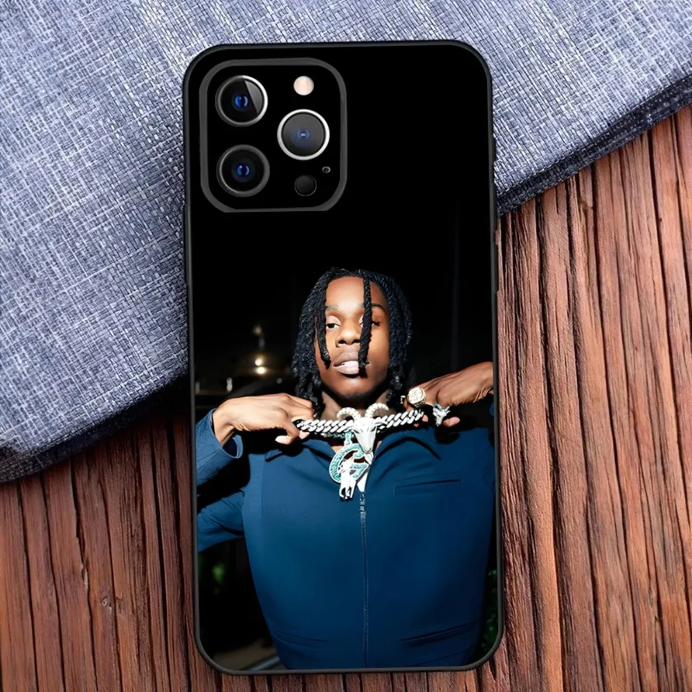 Чехол для телефона P-Polo G Rapper iPhone 16 15 14 13 12 11 Pro X XS Max XR Plus Mini Soft Black Cover