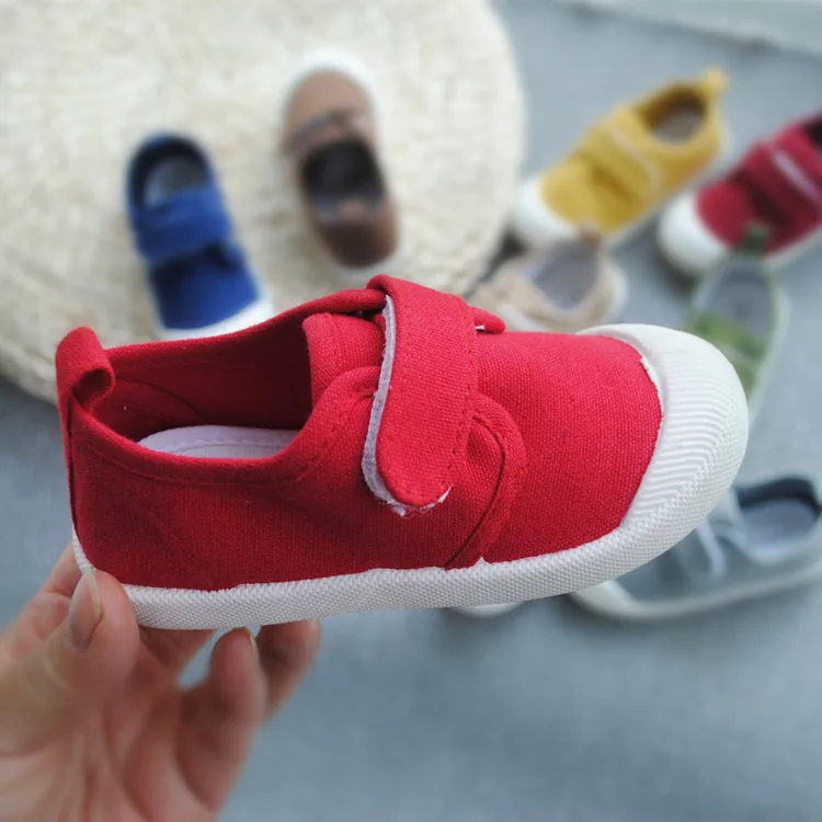 Новинка весна-осень Детские парусиновые туфли с водяной стиркой супер мягкие