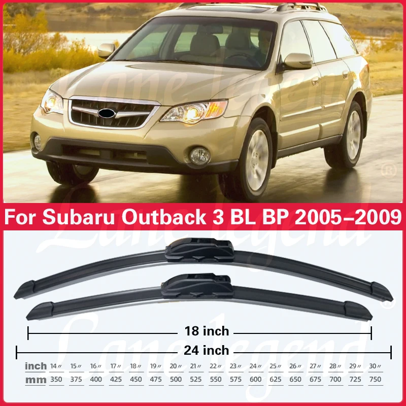 Щетки стеклоочистителя для Subaru Outback 3 BL BP 2005 2006 2007 2008 2009 автомобильные передние и