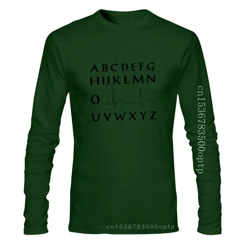 Мужская одежда A B C D E F G H I J K L M N O сердцебиение U V W X Y Z футболка медсестры - купить