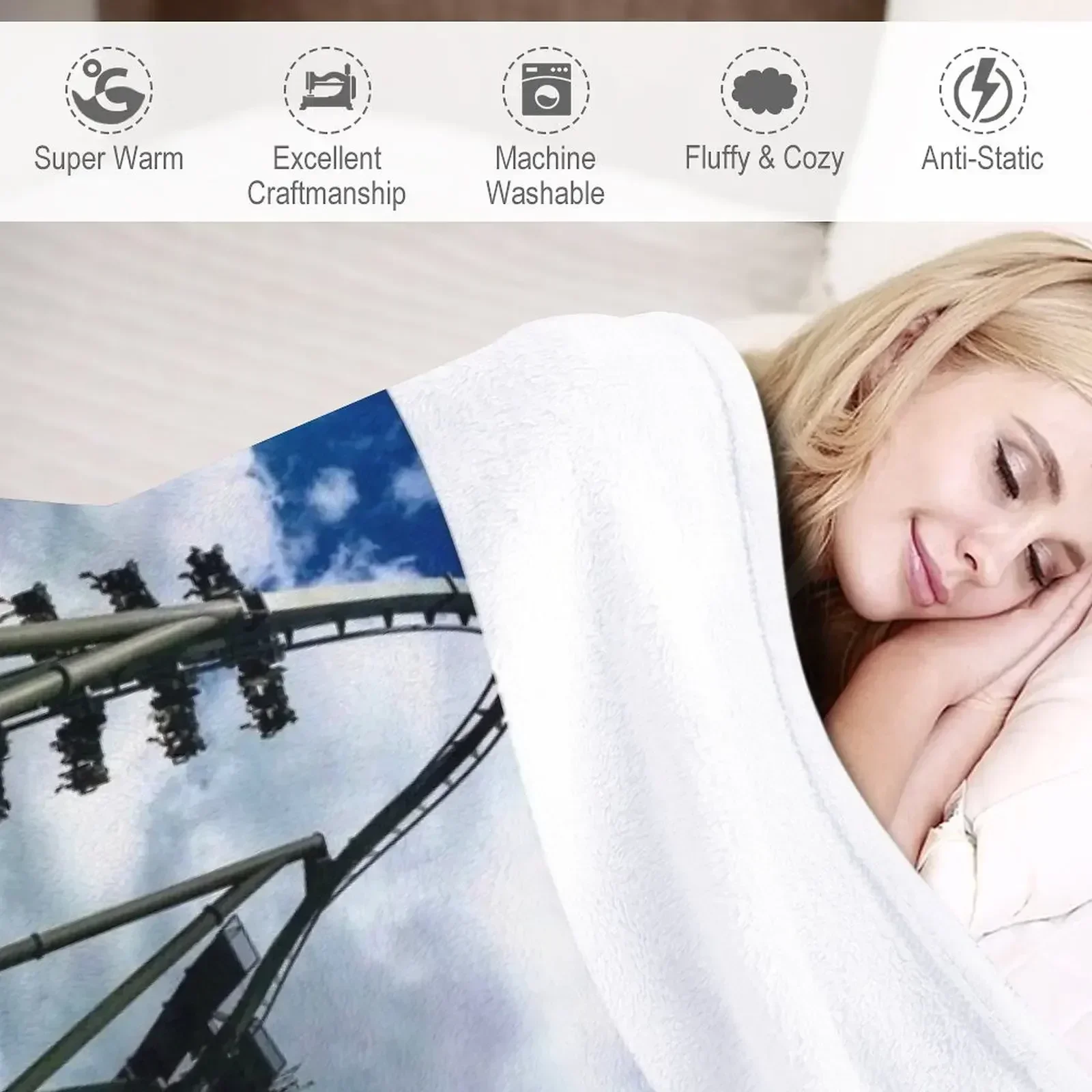 Новый Thorpe Park: Теплое одеяло Одеяла на заказ для диванов