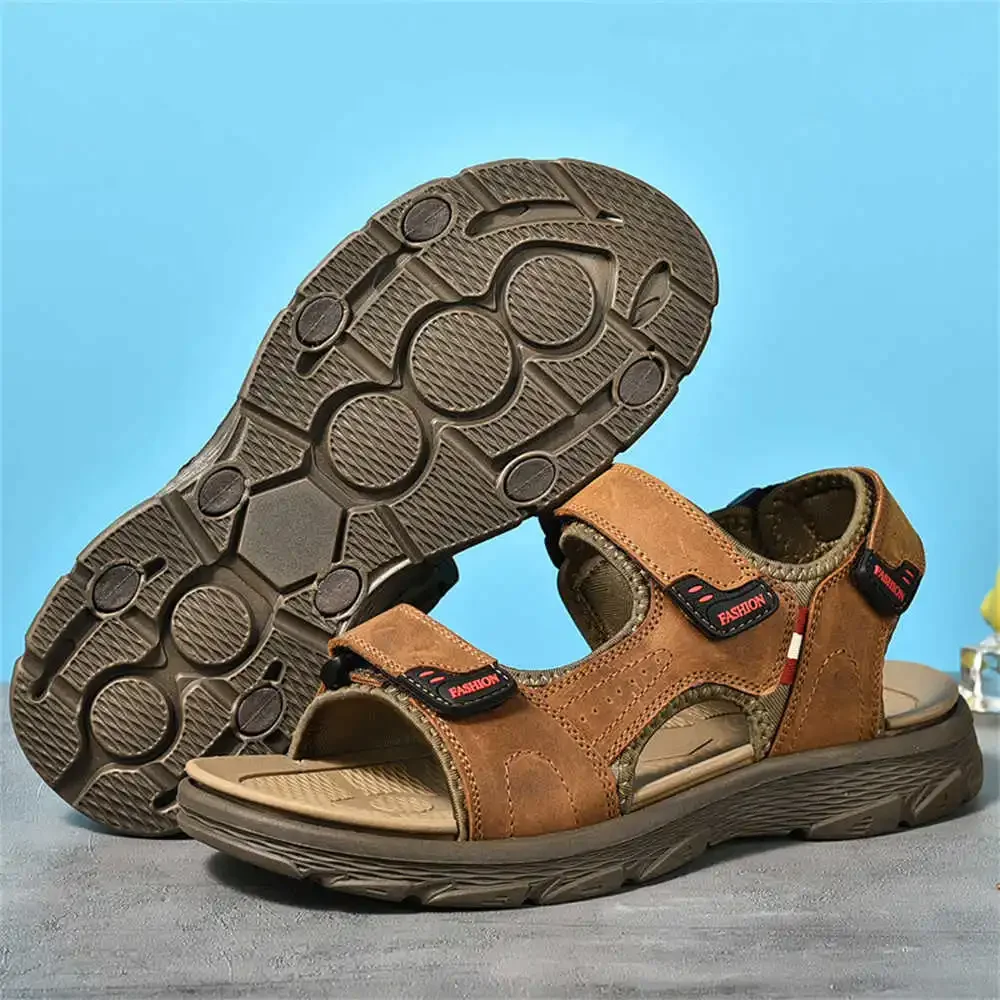 Белые мужские сандалии из натуральной кожи с открытой пяткой туфли для невесты