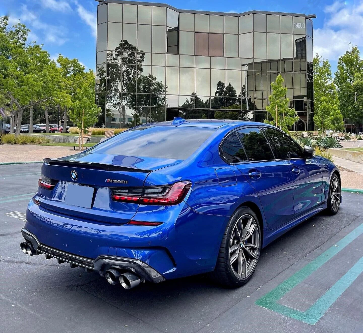 Задние фонари указателя поворота подходят для BMW 3 серии 2019-2023 G20 G80 M3 GTS 330i 340i с весами дракона динамическая анимация ходовые огни (art.: 3920cf3da2d65) - 3920cf3da2d65