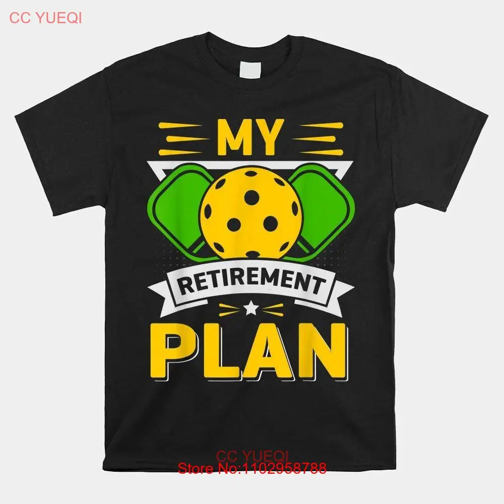 Распродажа! Мой план на пенсию забавная футболка со слоганом пиклбола размер S-5XL