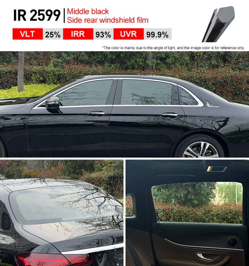 50 см X 152 нано-керамическая пленка для автомобиля 2 мил оконная фольга УФ-солнце