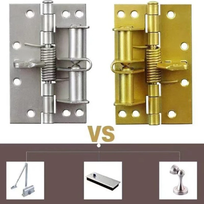 

Metal Automatic Spring Door Closer Door Closing Hinge Adjust The Door Closing Device Furniture Door Hardware Dropshipping