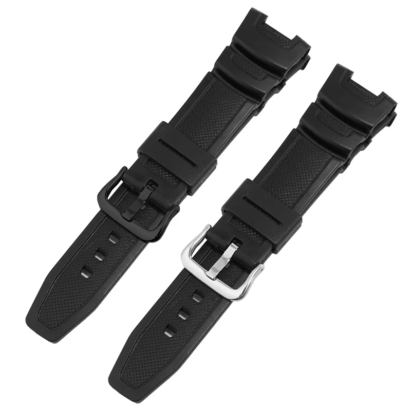 

Resin Silicone Watchband Suitable for Casio SGW-100-1V/2B Series Rubber Watch Strap 3157 Accessories