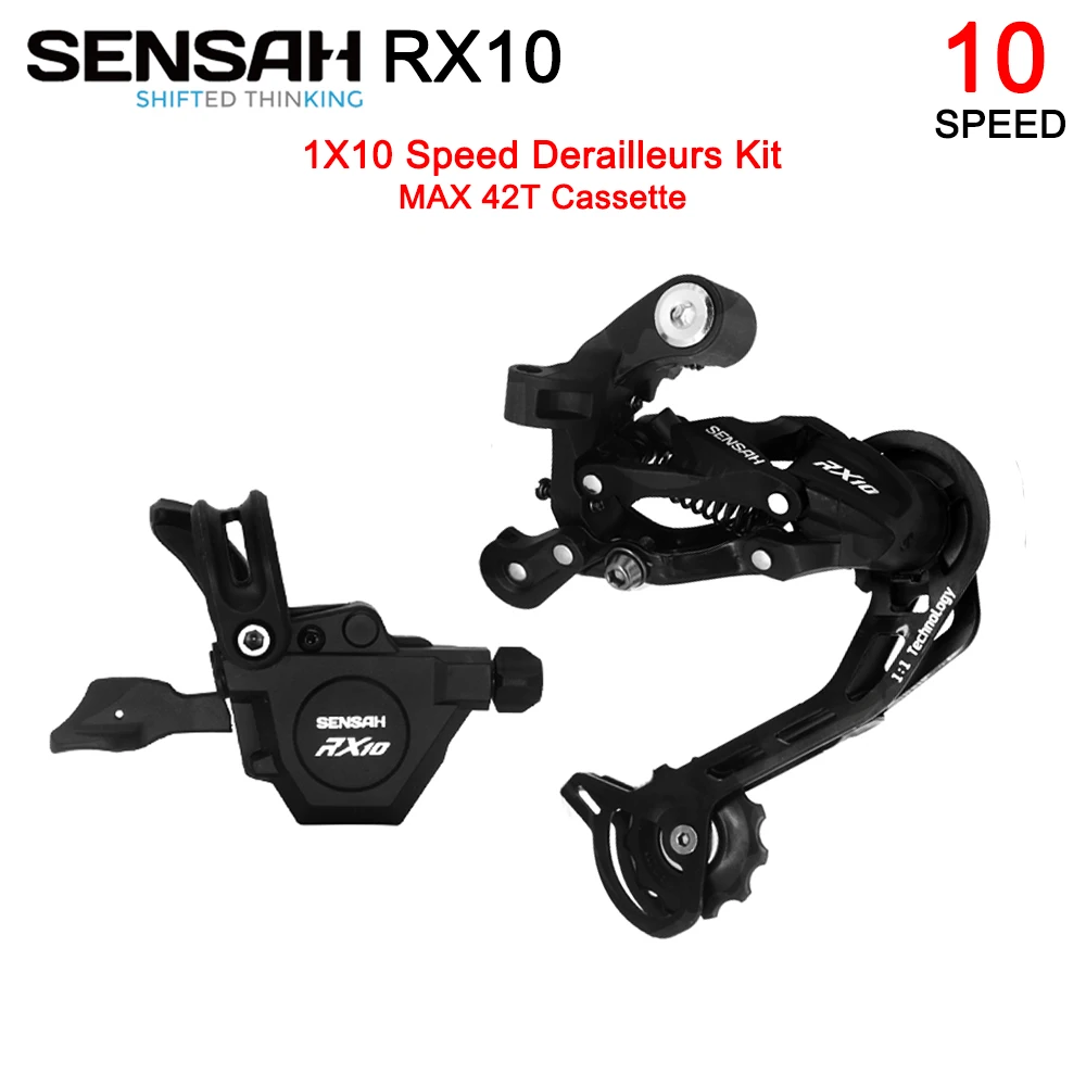 

SENSAH RX10 1x10 Speed Derailleurs Groupset for MTB Bike 10s 10v Trigger Shifter Lever SL RD Derailleur Kit for Mountain Bicycle