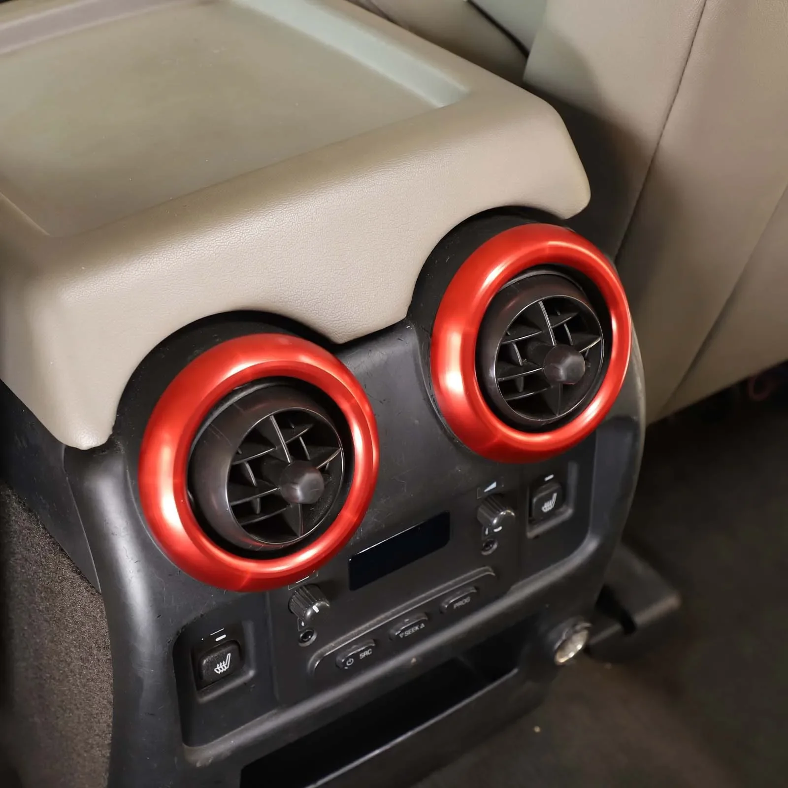 Алюминиевый сплав серебристый/красный для Hummer H2 2003-2007 декоративное кольцо