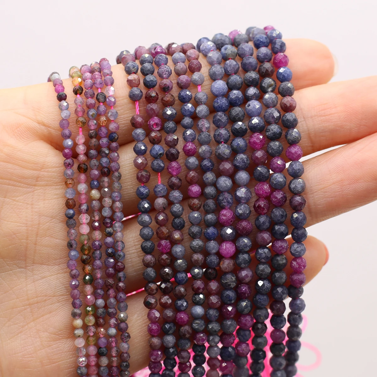 

Natural Stone Beads Small Section Bead Canadian Jade 2 3 4mm Loose beads for Jewelry Making DIY Bracelet Necklace Length 38cm