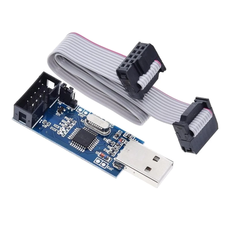 10-контактная 6-контактная плата адаптера + USBASP USBISP AVR программатор USB ATMEGA8 ATMEGA128