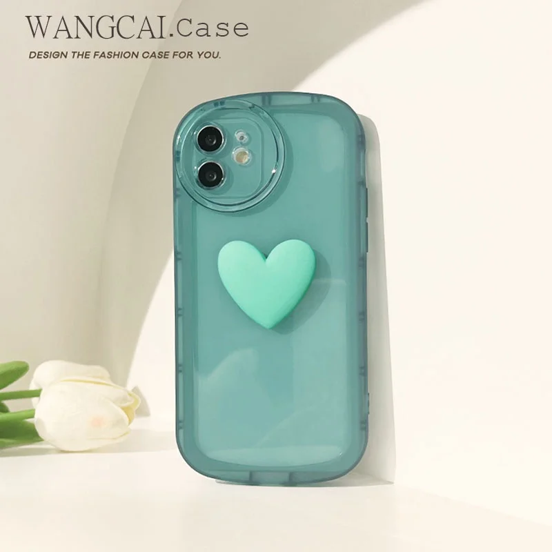 

For Vivo Y50 Y20i Y20 Y12S Y11S Y19 Y17 Y15 Y13 Y12 Y11 X60 X50 X30 V21 V20 Pro Matte Case Love Heart Soft Cover