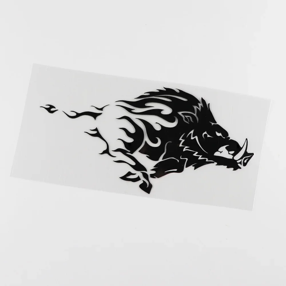 

Наклейка для автомобиля, 17 см, в виде дикого кабана, злого свиньи