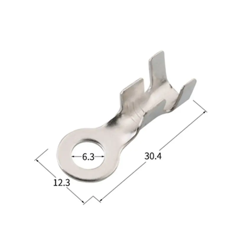 Клеммное кольцо для аккумулятора 6 3 мм заземляющий наконечник медное ушное
