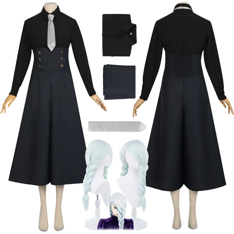 

Костюм для косплея из аниме Мэй, сезон 2, костюм для косплея юютсу-кайсена, рубашка, кулоты, парик, полный комплект, костюм для Хэллоуина, карнавала, женский костюм