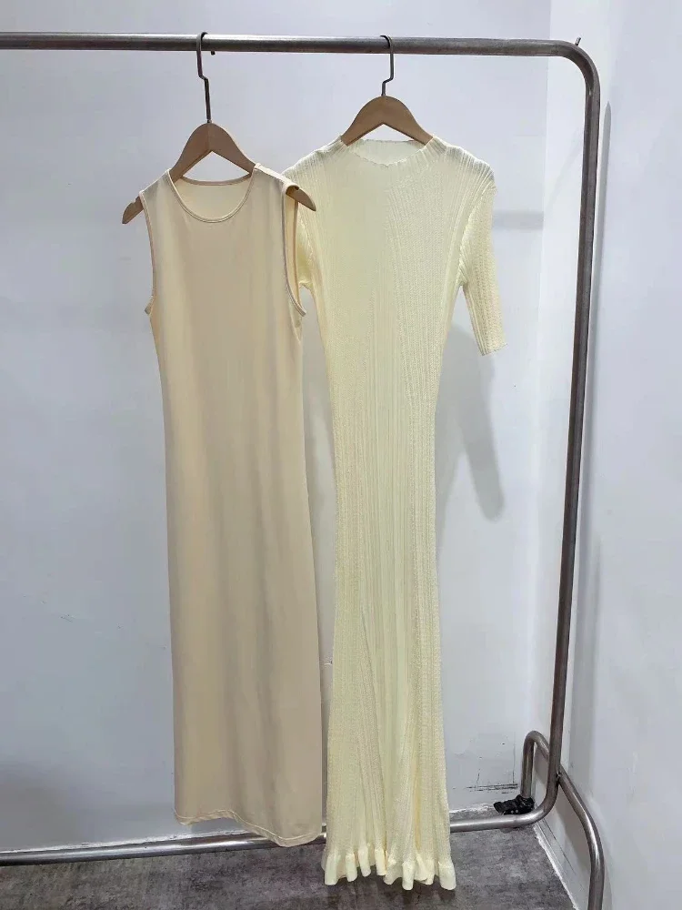 

Женское трикотажное платье с оборками, облегающее платье с оборками по краям, новинка весны-лета 2023