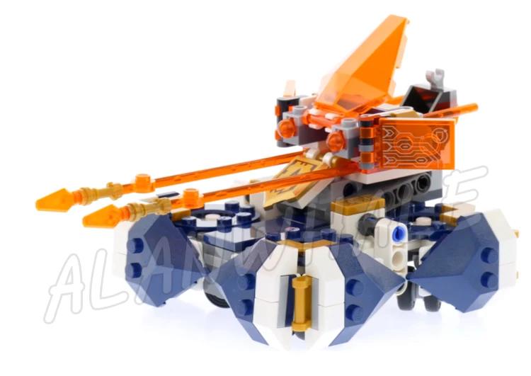 226 шт. Nexoes Knights Lance's Hover Jouster вращающиеся колеса режим соединения 10814 строительные