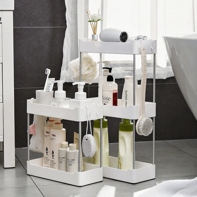 

Многофункциональный органайзер для хранения под раковину, 2/3 уровней