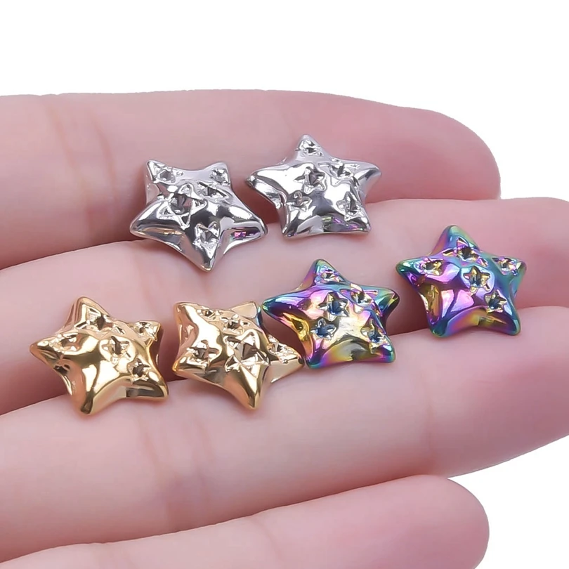 Женские серьги-гвоздики из нержавеющей стали 2 шт./комплект