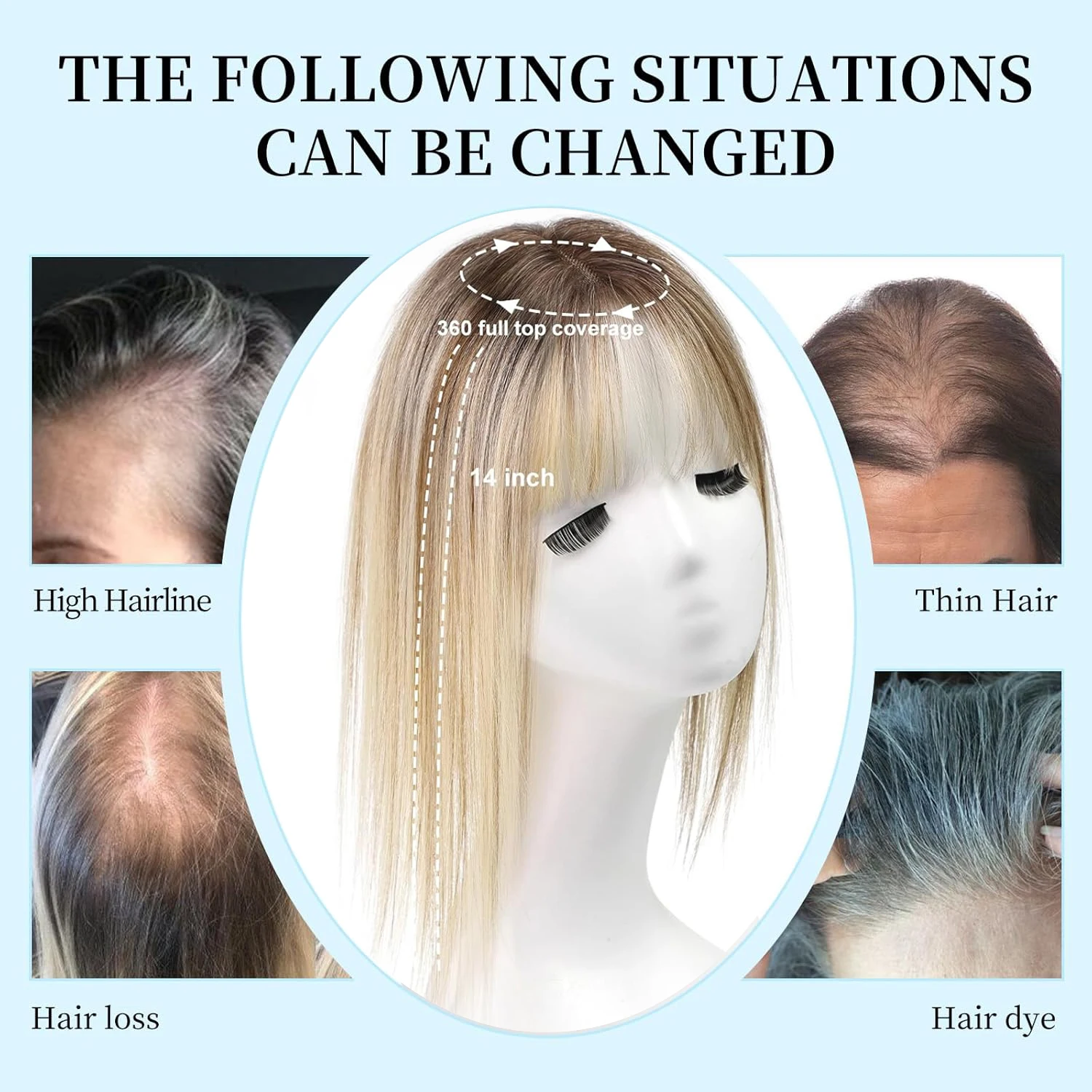 100% человеческие волосы Remy блондинка смешанные коричневые объем с челкой для