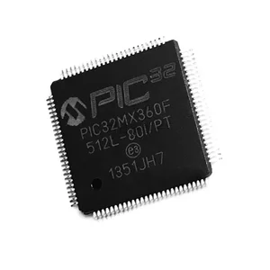 5PCS PIC32MX360F512L-80I /PT  PIC32MX360F512L-80I PIC32MX360F512L TQFP100 New original ic chip In stock