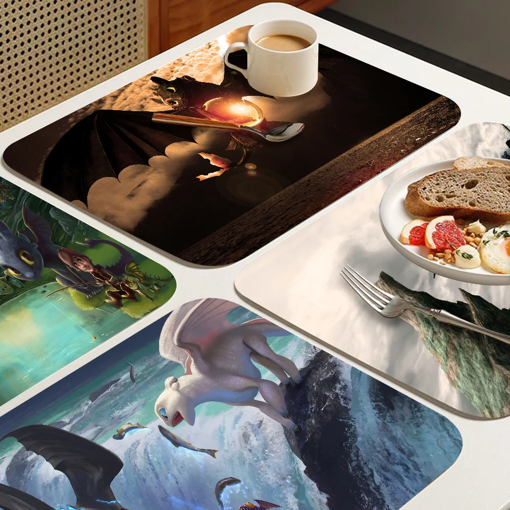 Кофейный коврик с надписью How To T-Train Your D-Dragon