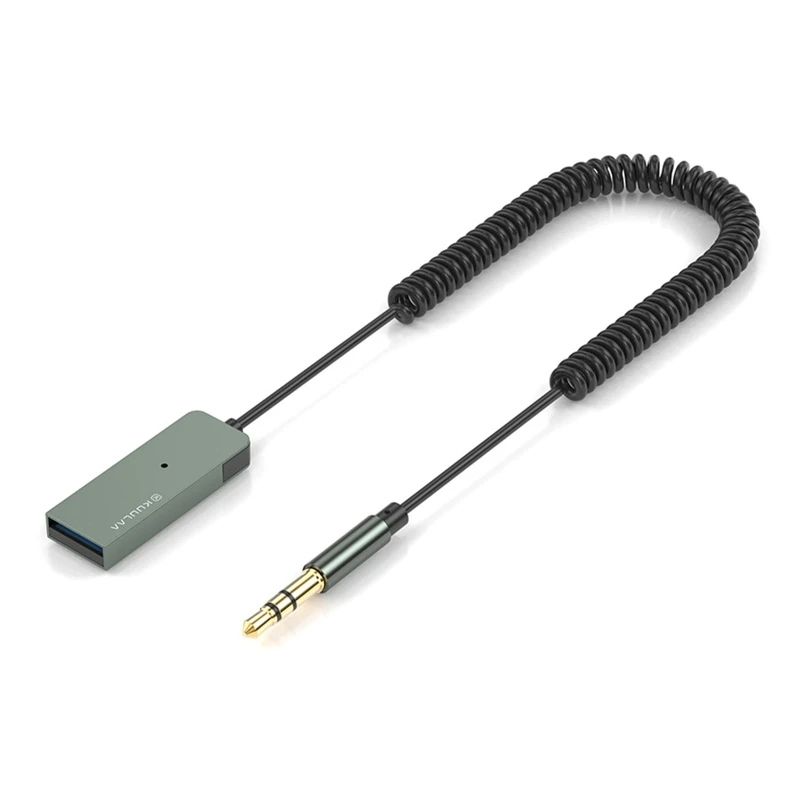 

Автомобильный 3,5 мм Bluetooth-совместимый приемник пружинный адаптер кабель USB-приемник