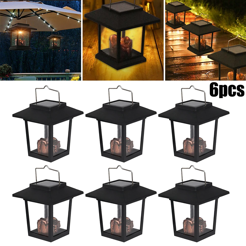 

Solar Hanging Lamp Rainproof Solar Outdoor Courtyard Garden Hanging Solar Lamp Outdoor Solar Fence Light Lamps Lights Decoration