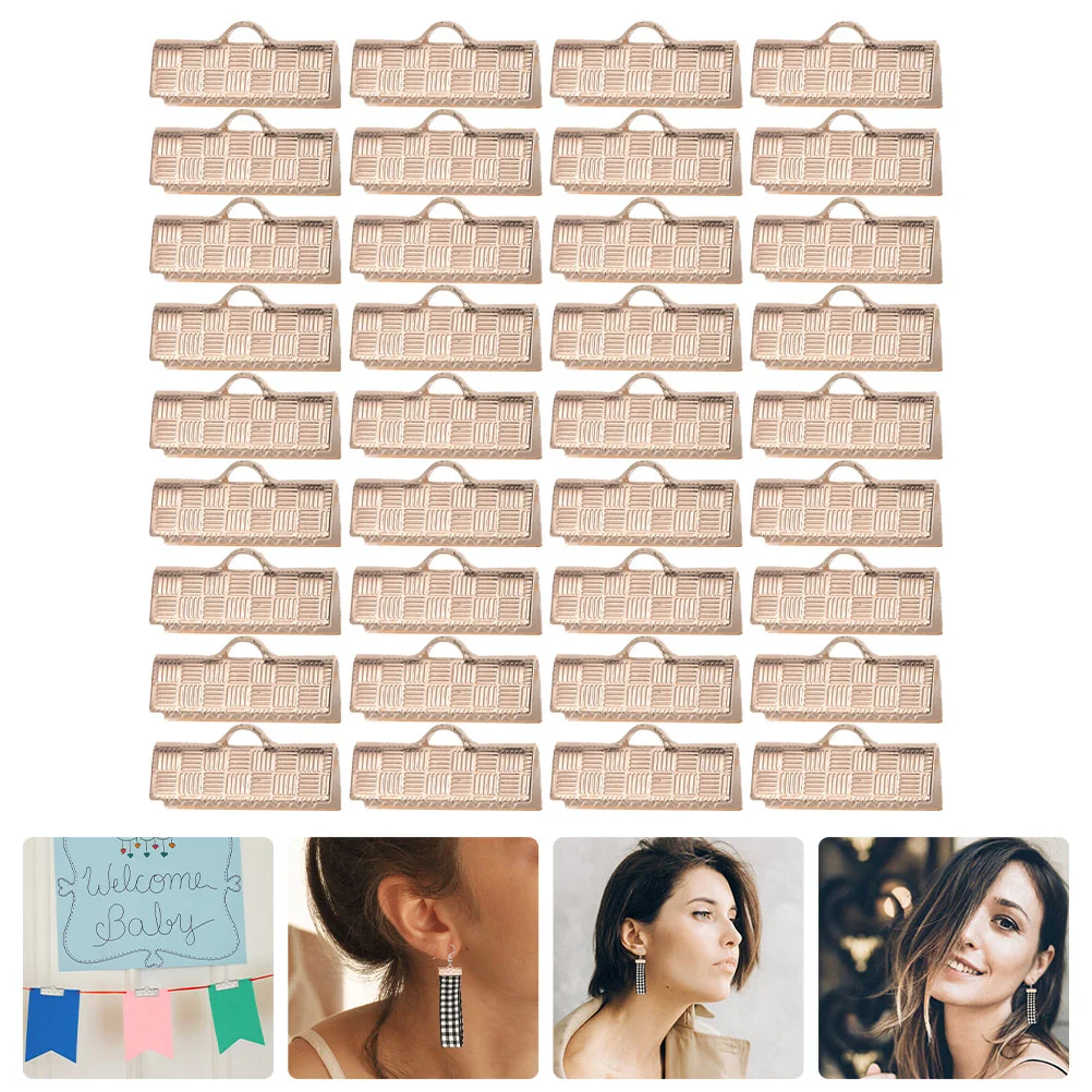 

50Pcs Waistcoat Buckles Ribbon Buckles Flat Wire Buckles DIY Accessory Materials