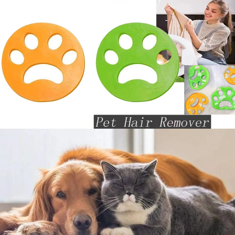 

2Pcs Pet Hair Remover Brush Reusable Washing Machine Laundry Sofa Adsorb Remove Sticky Dog Cat Hair Catcher Cleaning Supplies