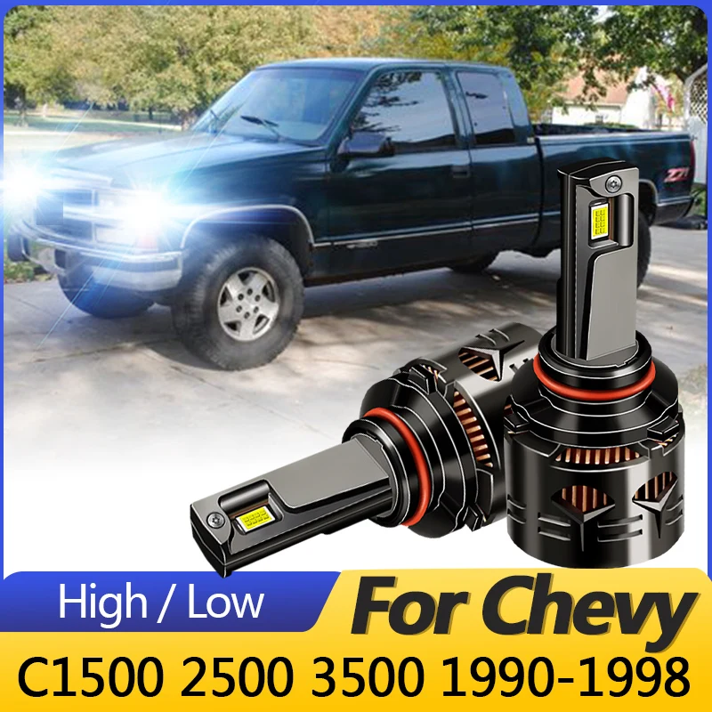 2 шт. высококачественные белые CANbus для Chevy C1500 2500 3500 1990-1998 светодиодные фары
