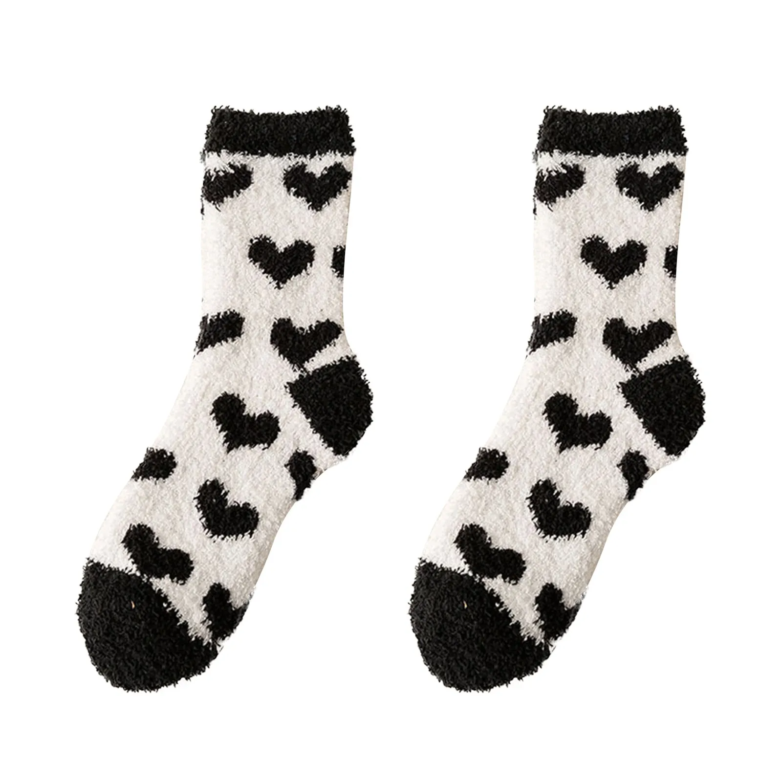 

2 Pairs Women Casual Socks Animal Print Cotton Pattern Lady Socks Cute Support Socks for Women Cotton White Socks No Peel Socks