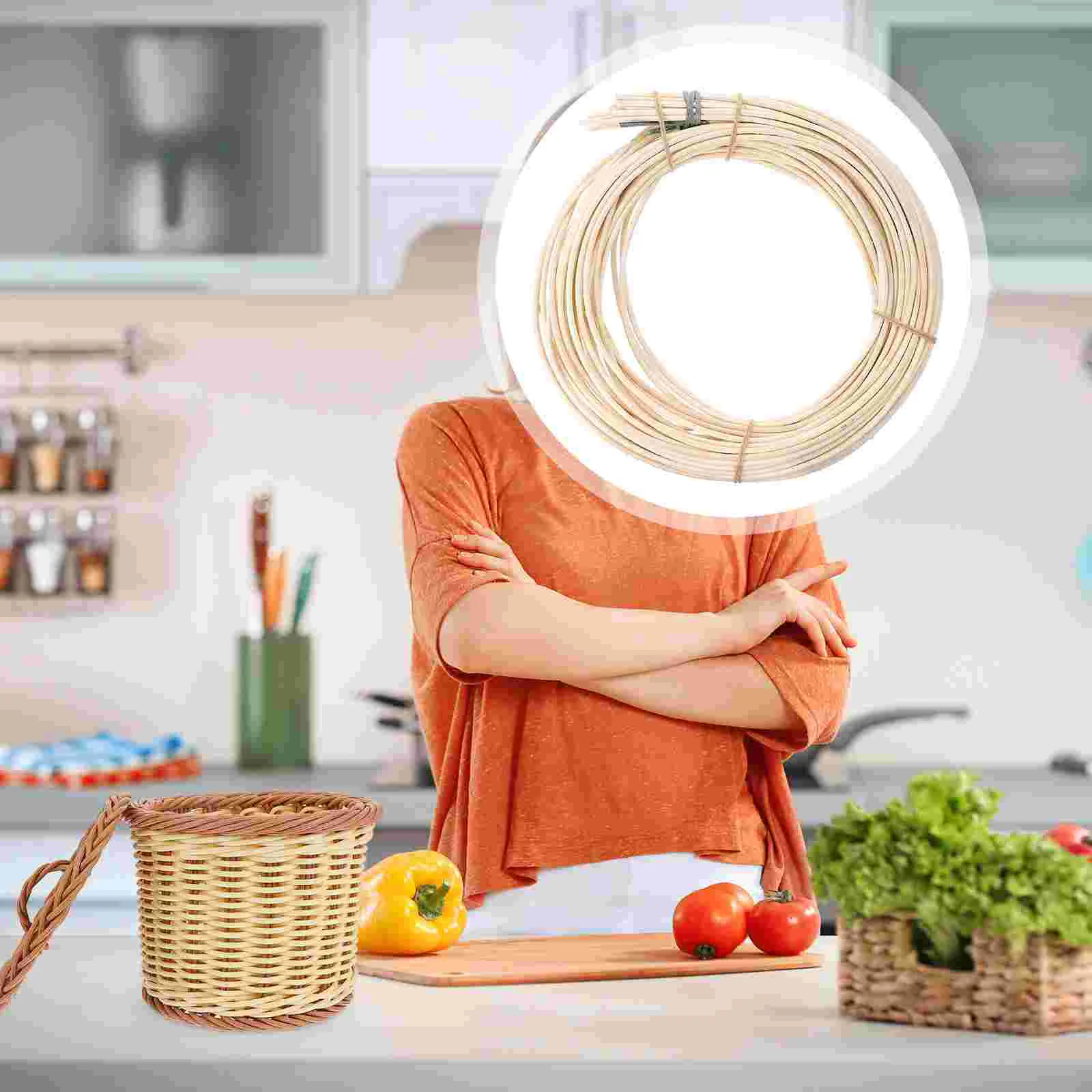 

1 пакет высококачественного безопасного ротанга ручной работы из натурального бамбукового ротанга для мебели из ротанга