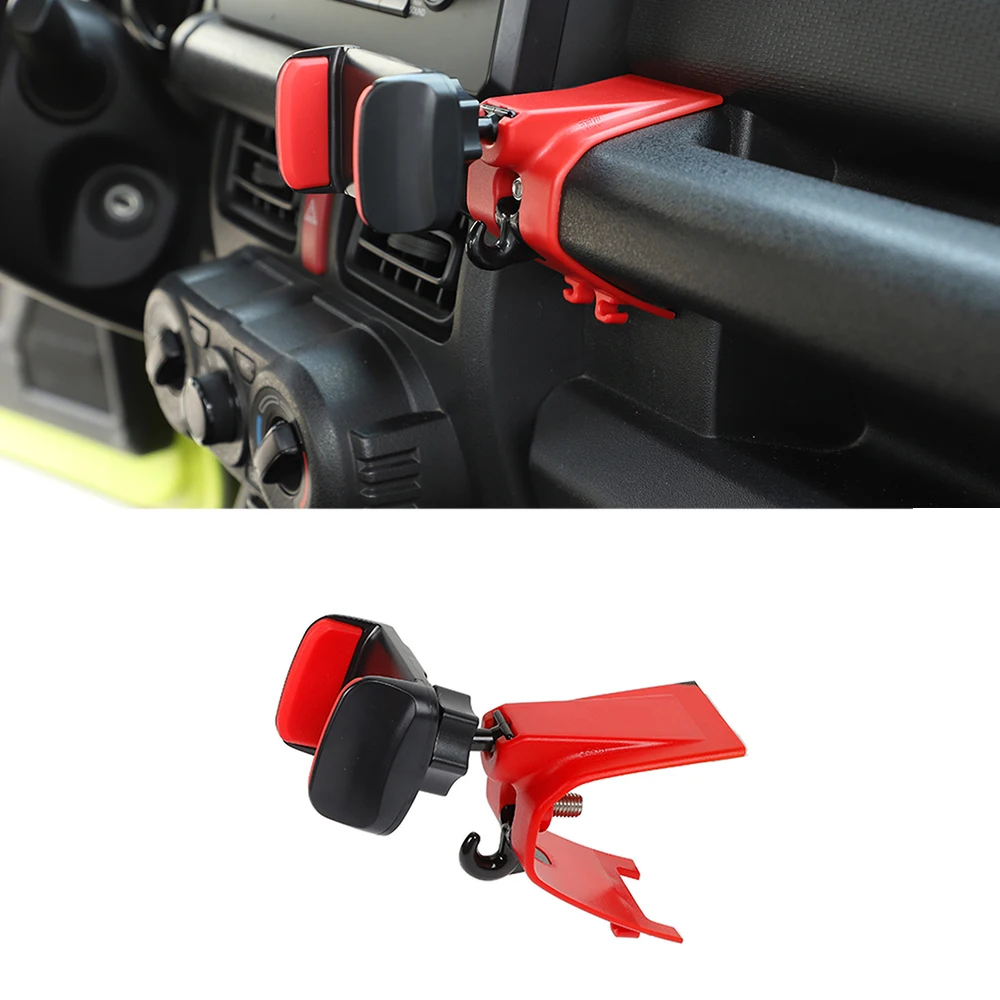 

Держатель для автомобиля, подставка для GPS для Suzuki Jimny 2019 2020 2021 2022 JB64 JB74, автомобильные аксессуары для интерьера, ABS, черный, красный