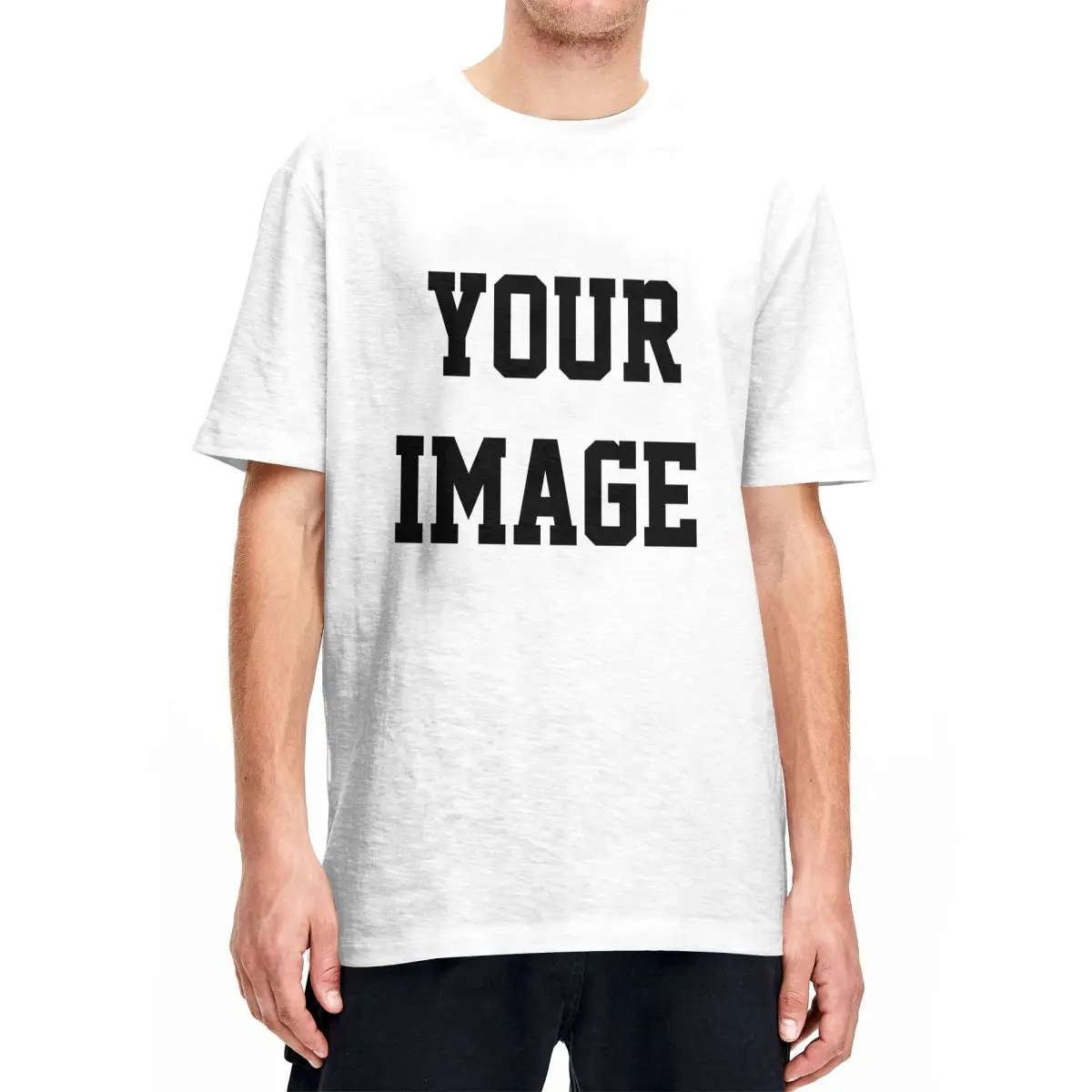 Футболка Haikyuu с надписью Your image футболки из 100 хлопка трендовая футболка для