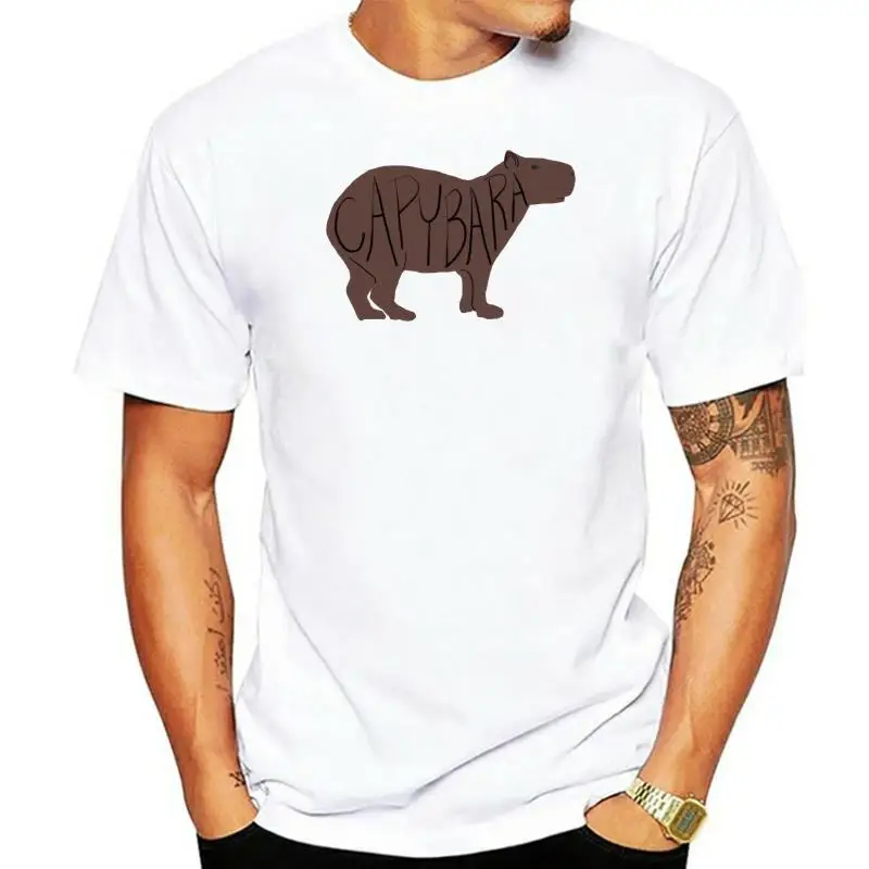 Casual Capybara Crew Neck T Shirt Summer Tops Short Sleeve for Men New Coming Print T-Shirt Drop Shipping