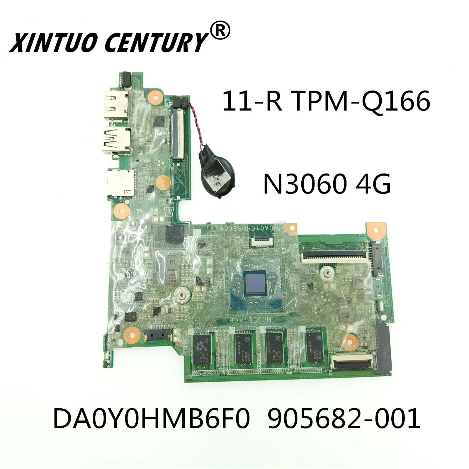 

Материнская плата для ноутбука HP stream 11-R series 905682-001 DA0Y0HMB6F0 SR2KN W/N3060 4G CPU