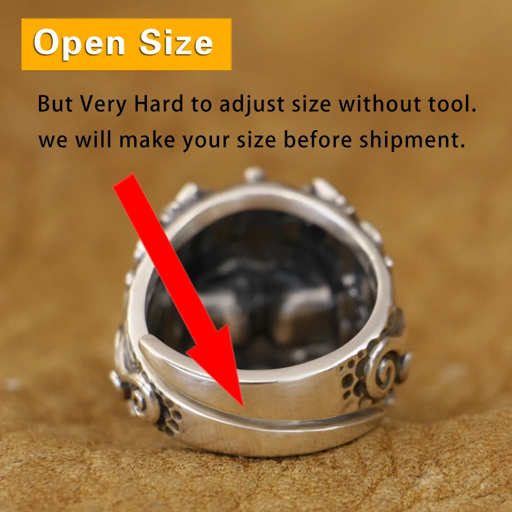 Детали из стерлингового серебра 925 пробы масонский череп панк-кольцо байкерские