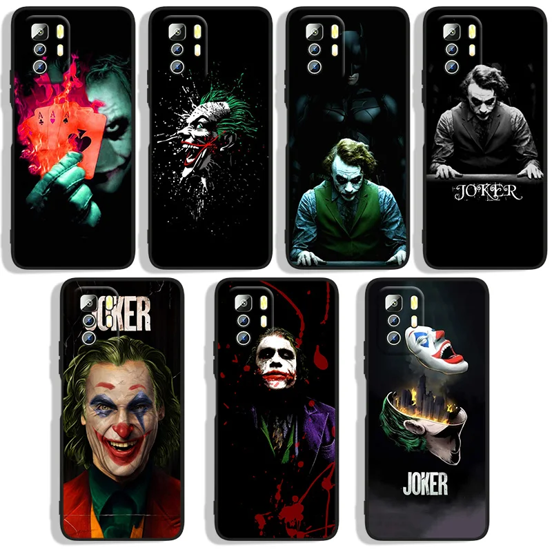 

Hot Art Joker Movie Phone Case For Xiaomi Redmi Note 11E 11T 11S 10T 10S 9S 9T 8T 7 Pro Plus Lite Max Black Cover