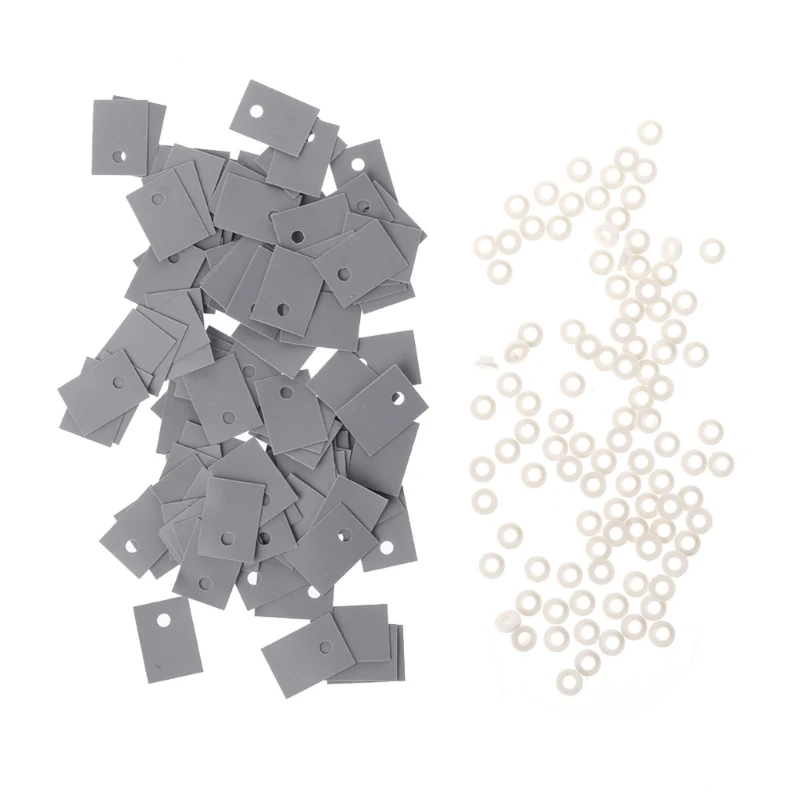 

100PCS/set TO-220 white Insulation Bushing for TO-220 Transistor Washer